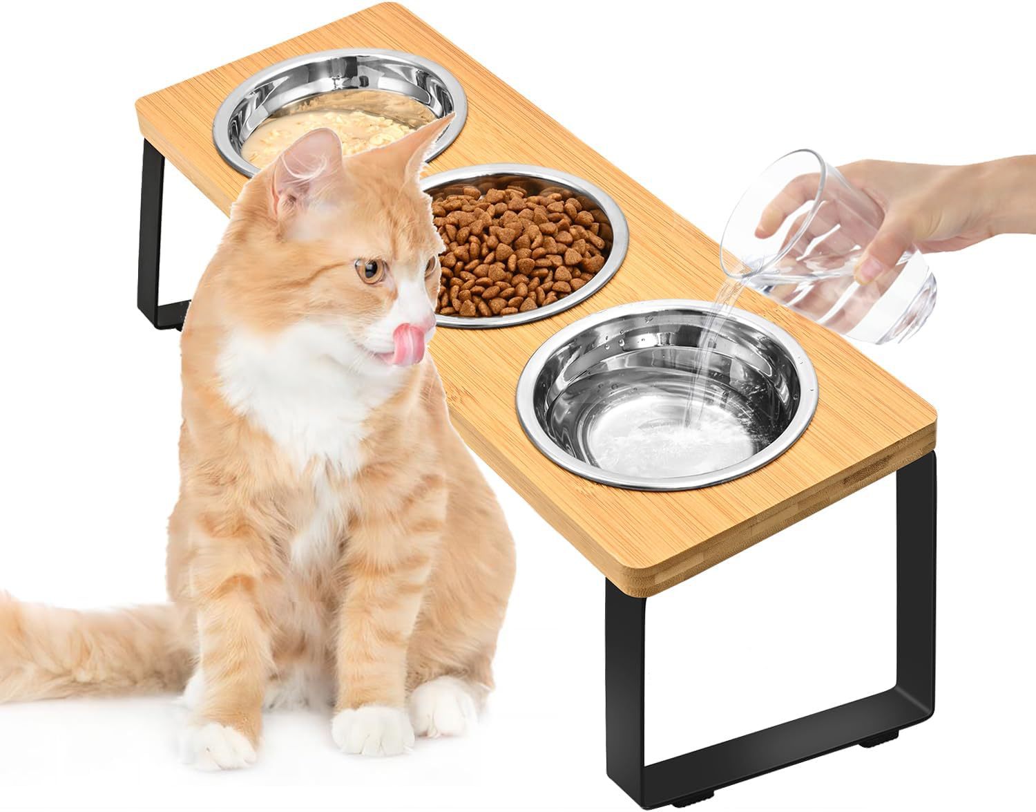 Elevate Your Pet Feeding Experience with Our Log Pet Feeding Rack