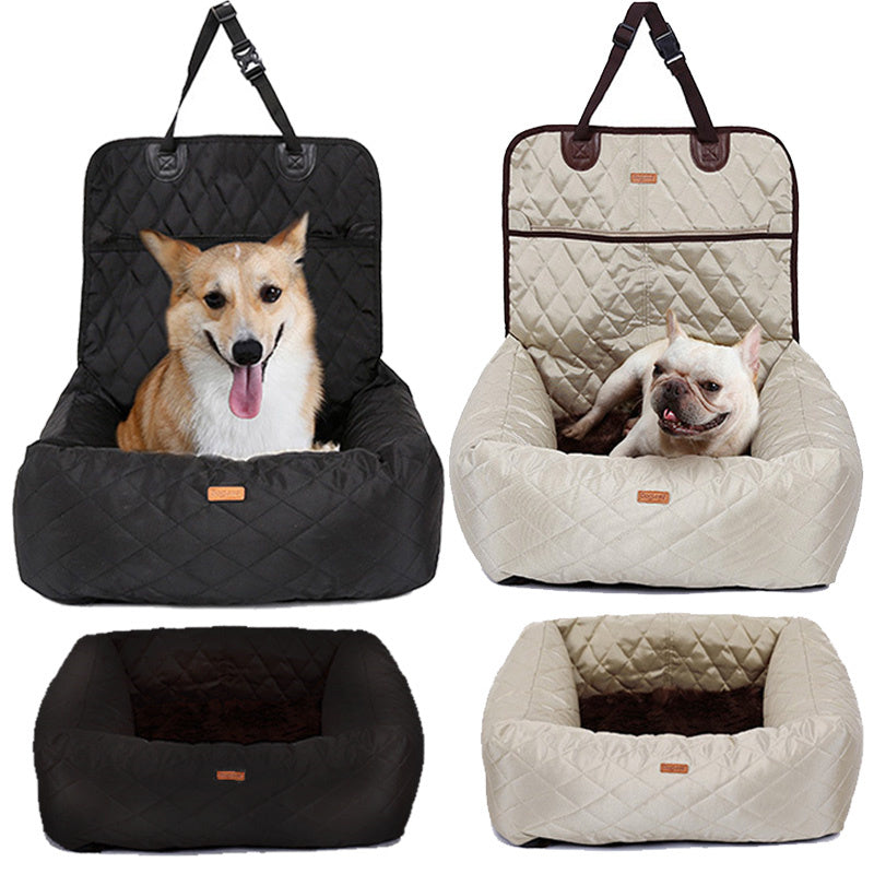 2 In 1 Pet Dog Folding Car Carrier