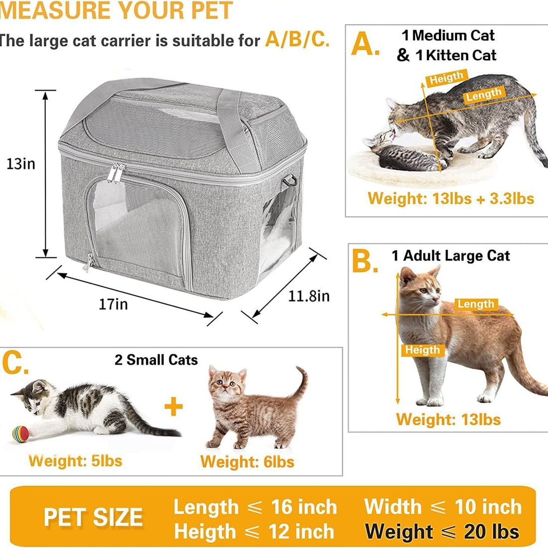 Breathable Pet Portable Carrier
