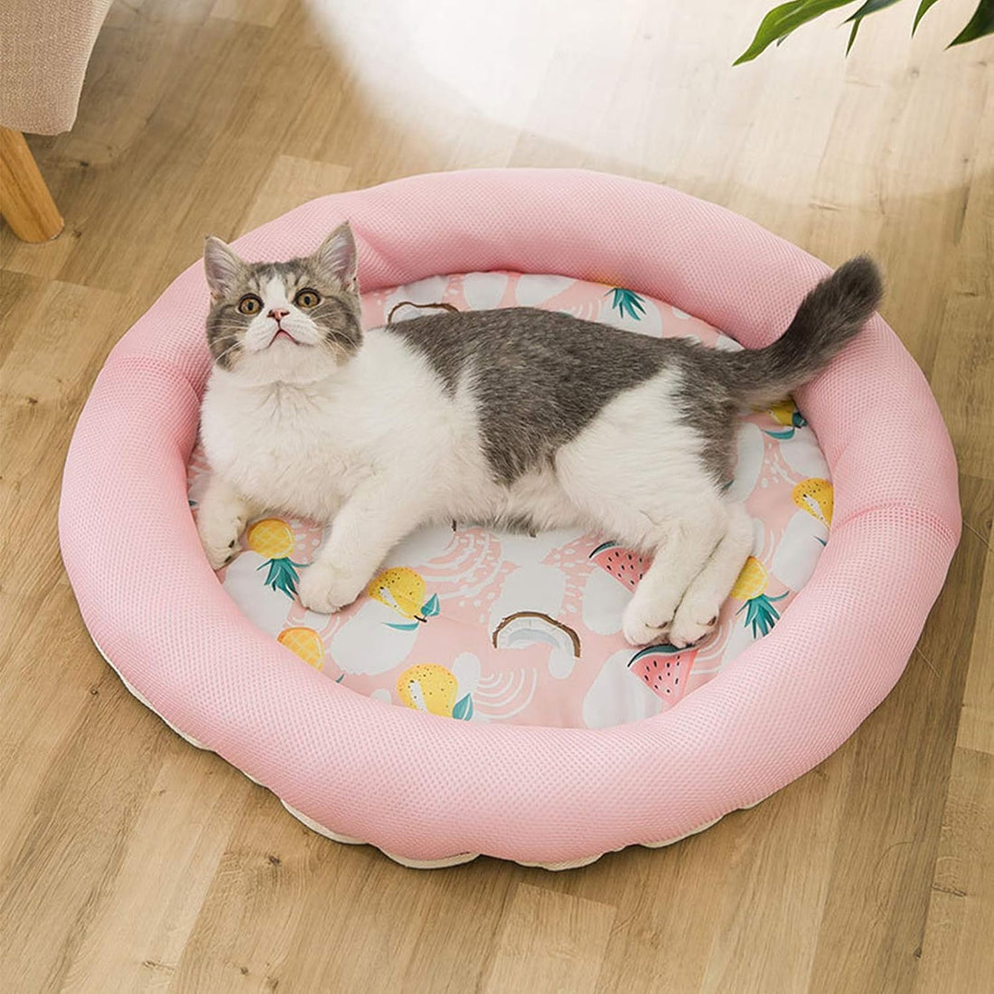 Cooling Pet Sleeping Round Breathable Bed