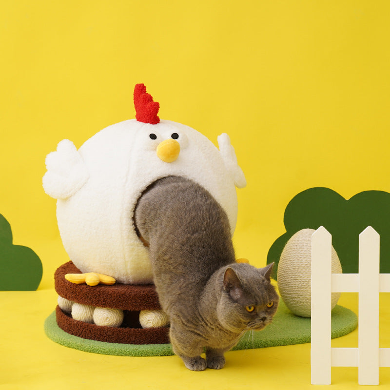 Chick Cat House Turntable Toys