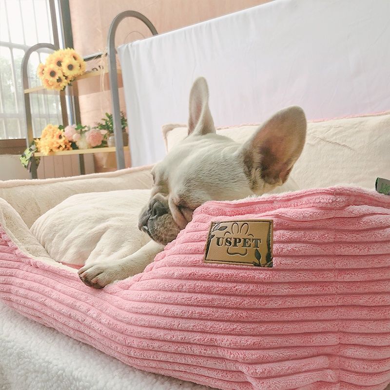 Removable And Washable Plush Warm Pet Dog Bed