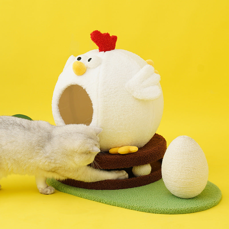 Chick Cat House Turntable Toys