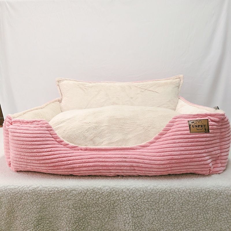 Removable And Washable Plush Warm Pet Dog Bed
