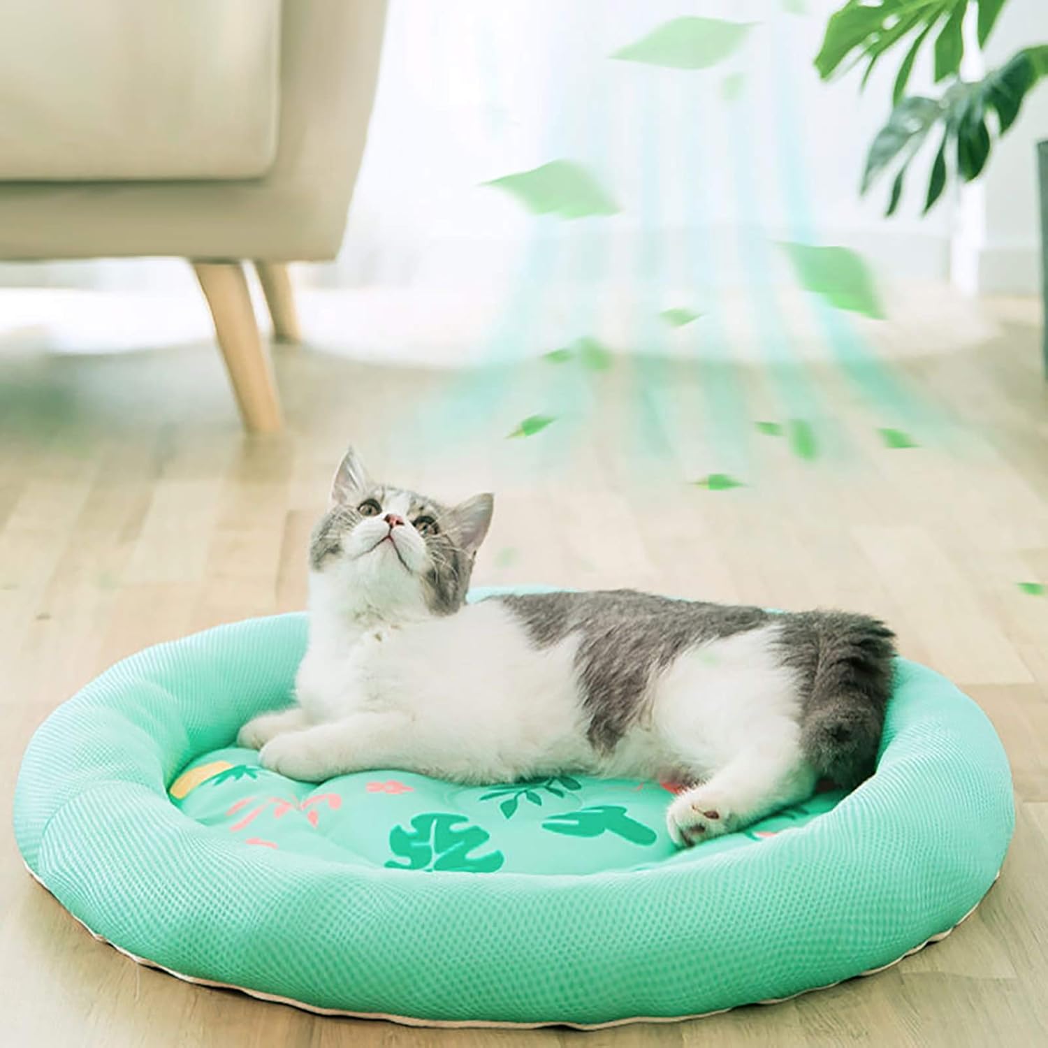 Cooling Pet Sleeping Round Breathable Bed