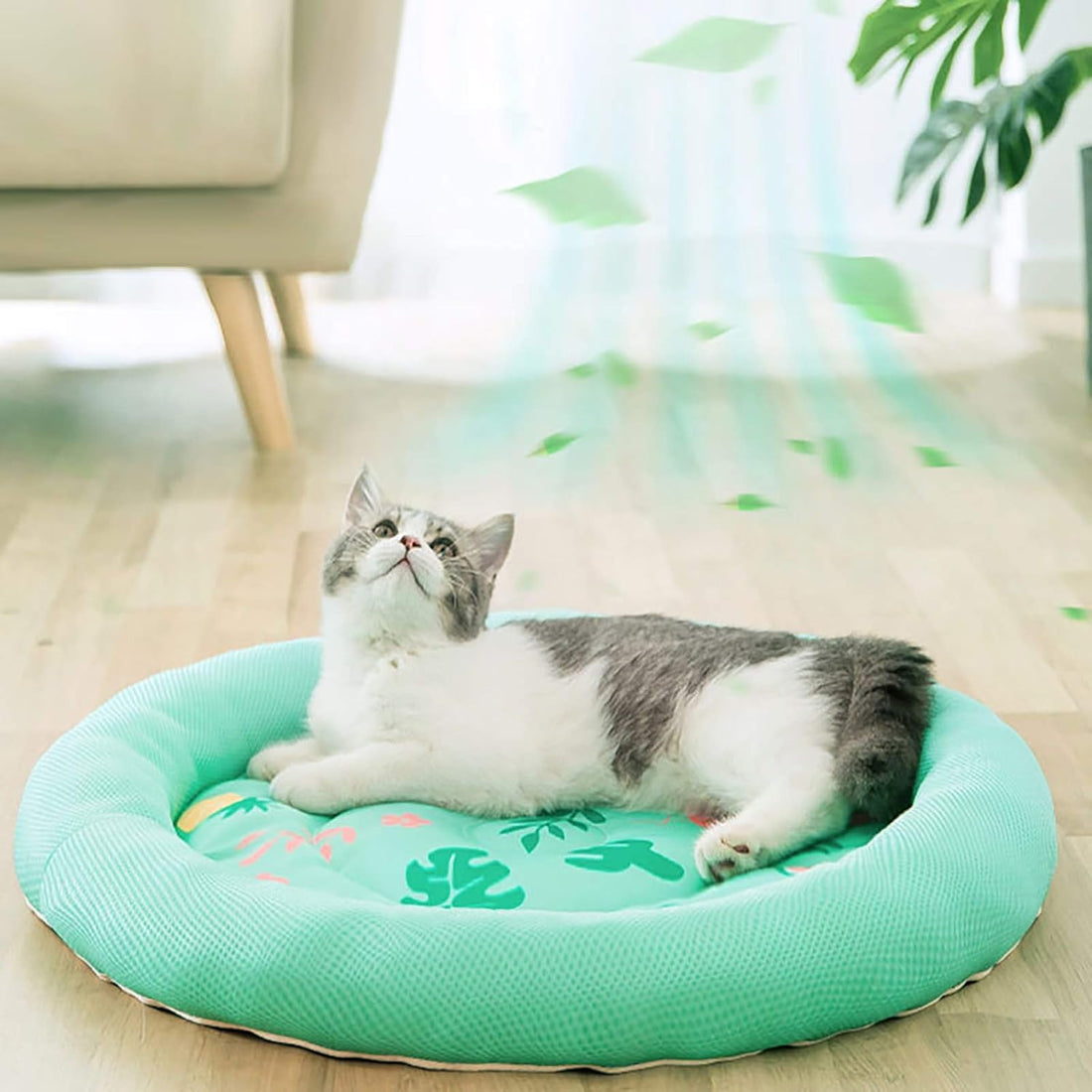 Cooling Pet Sleeping Round Breathable Bed