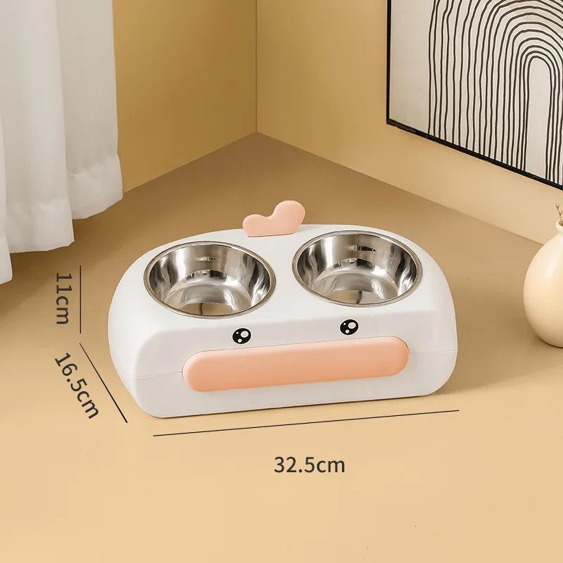 Duck Design Pet Double Bowl