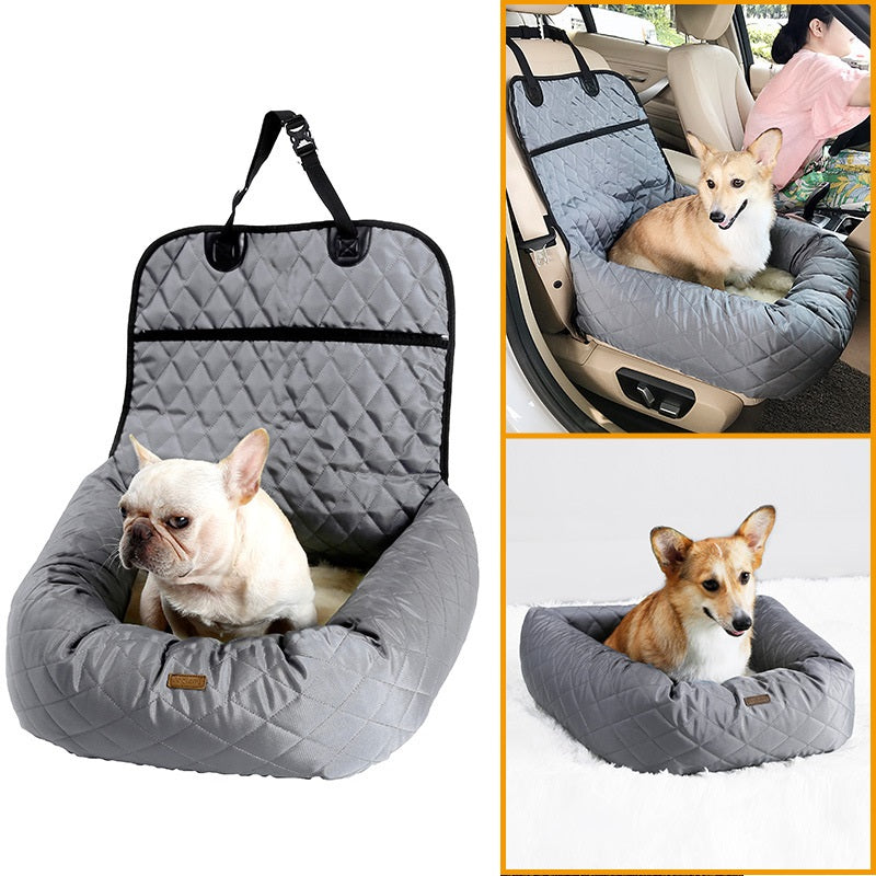 2 In 1 Pet Dog Folding Car Carrier