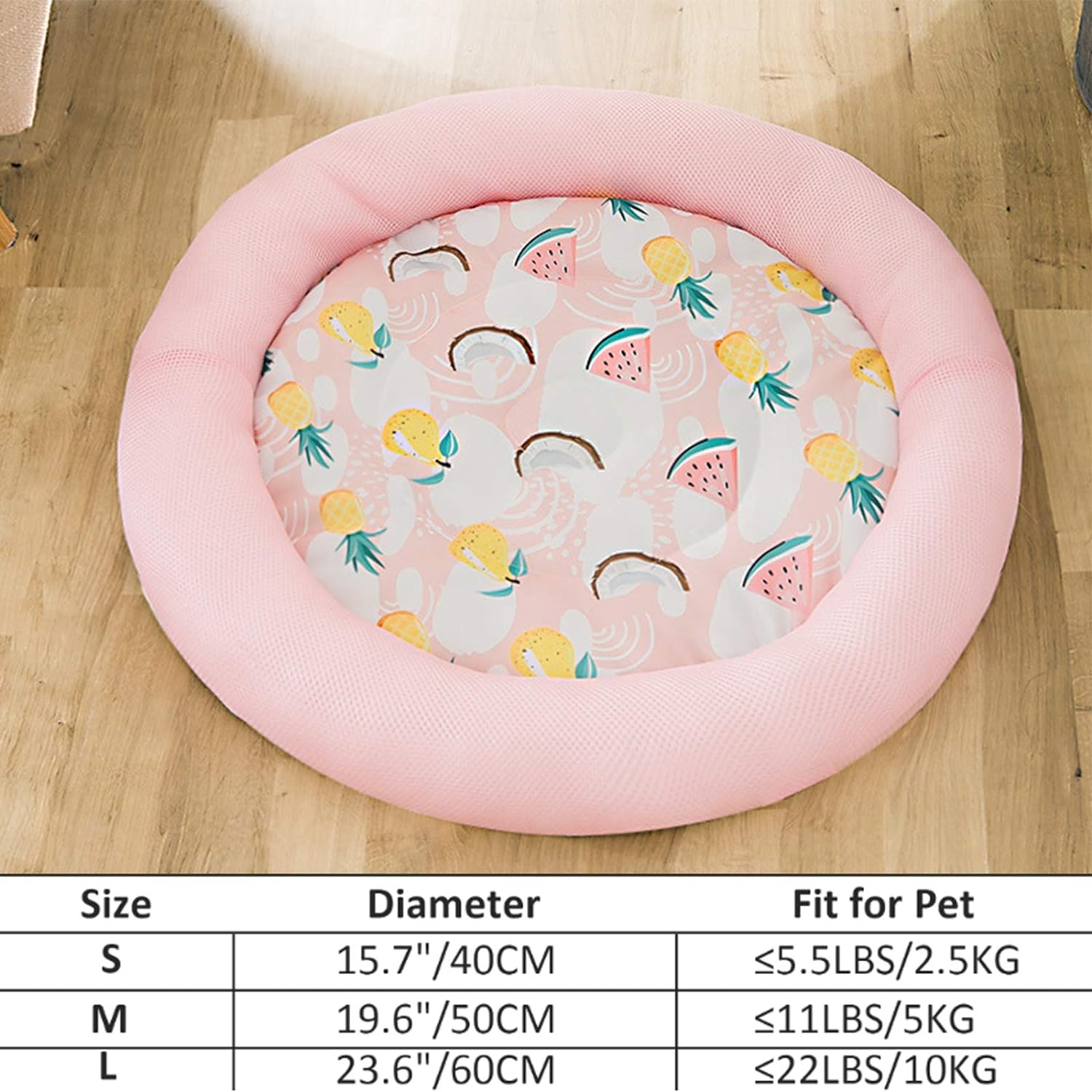 Cooling Pet Sleeping Round Breathable Bed