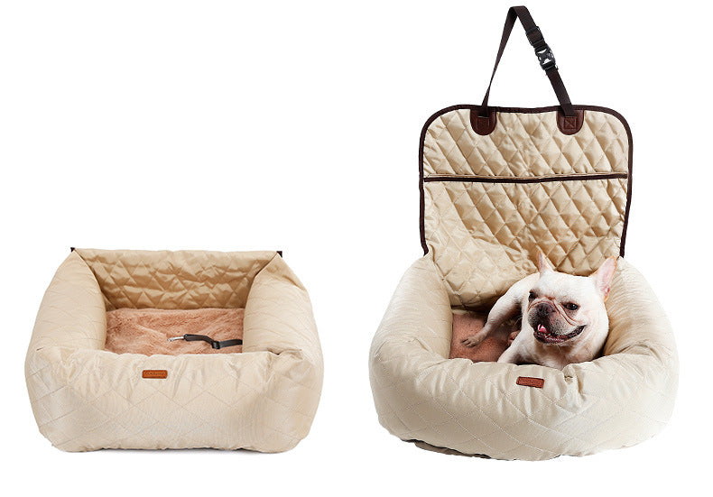 2 In 1 Pet Dog Folding Car Carrier