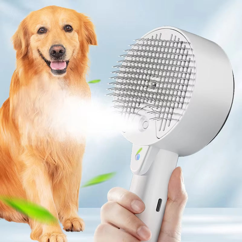 Pet Steam Brush Electric Sprayer For Massage